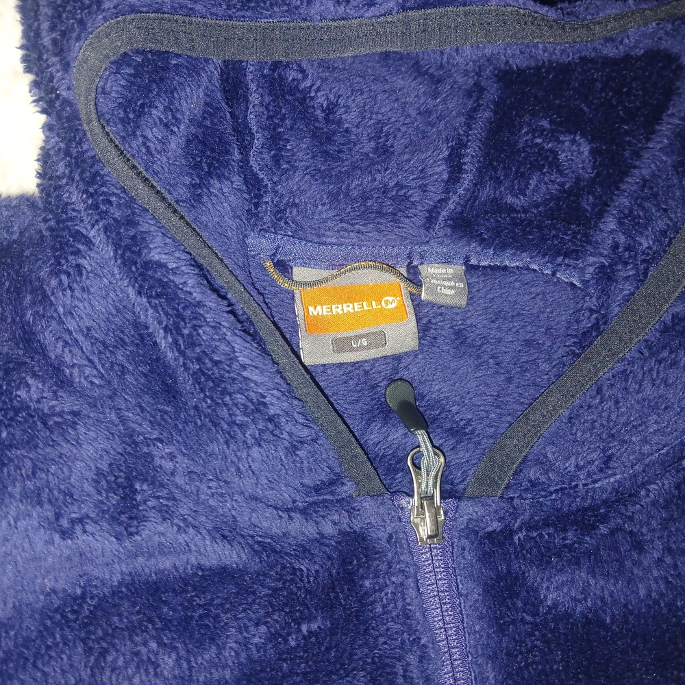 Merrell Deep Blue Fleece Zip-Up Jacket - Picture 2 of 3